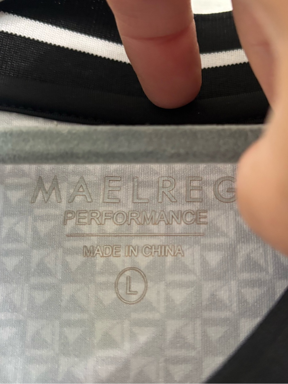 Maelreg Sleeveless Black & White Patterned Mini Polo Dress Large - Picture 4 of 7